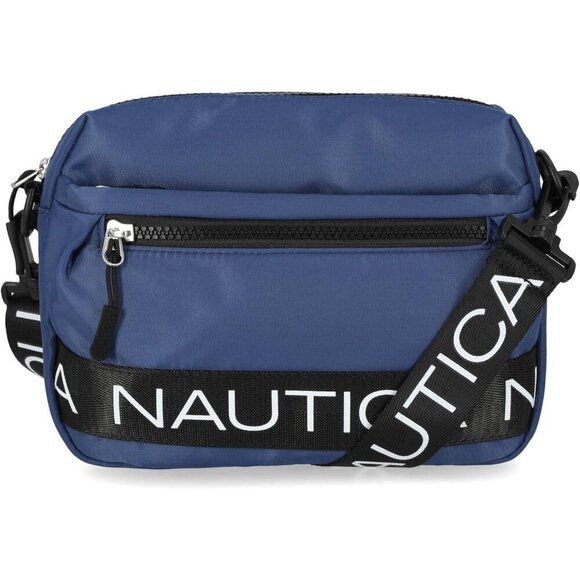 Handbags - Nautica Crossbody Belt Bag Women's Indigo Nylon Adjustable Shoulder Strap Purse